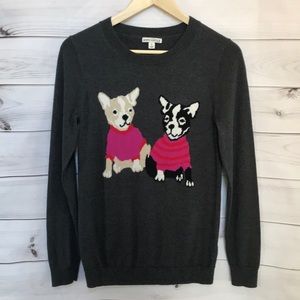 J Crew Mercantile Bulldog Dog Sweater